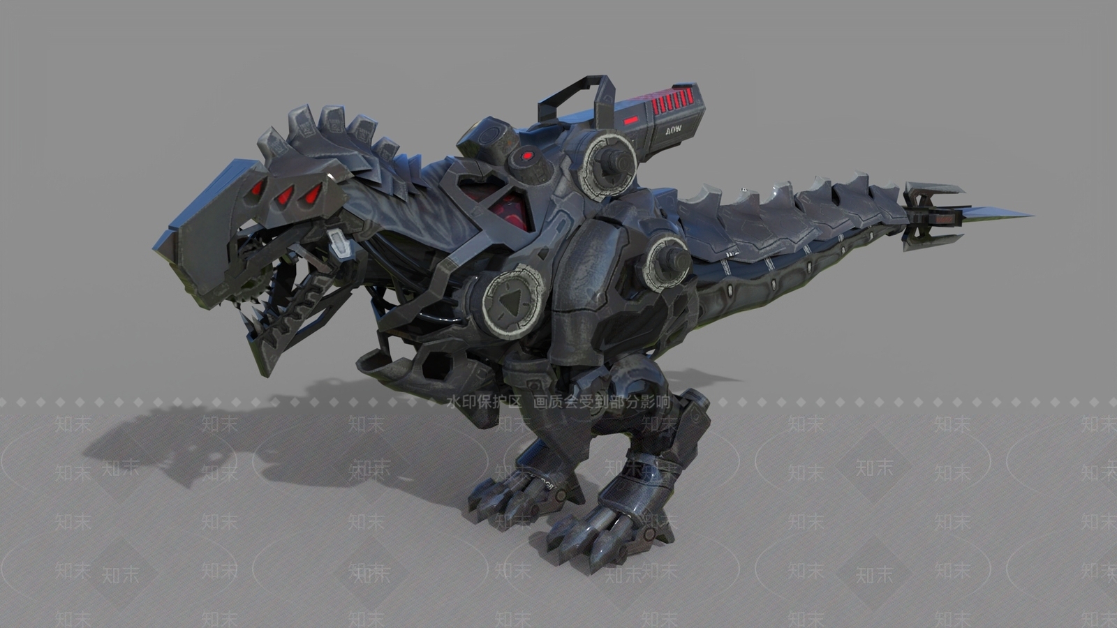 爬行类动物3D模型下载【ID:1160171613】