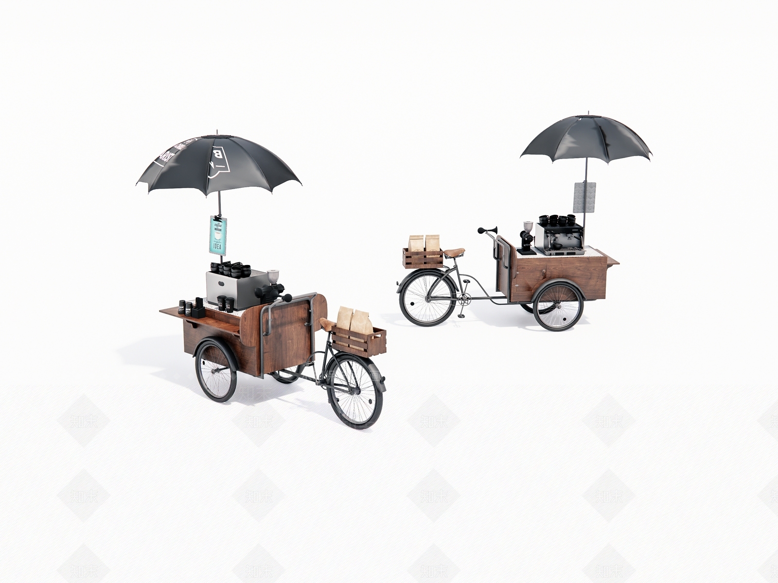 老旧人力三轮车SU模型下载【ID:1160172585】