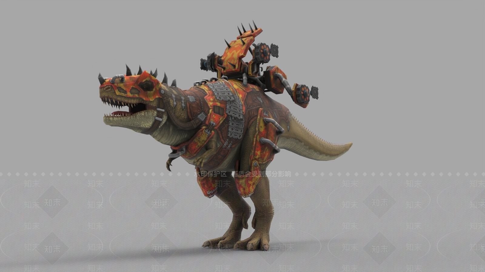 迷彩沙漠狩猎龙坐骑3D模型下载【ID:1160173003】