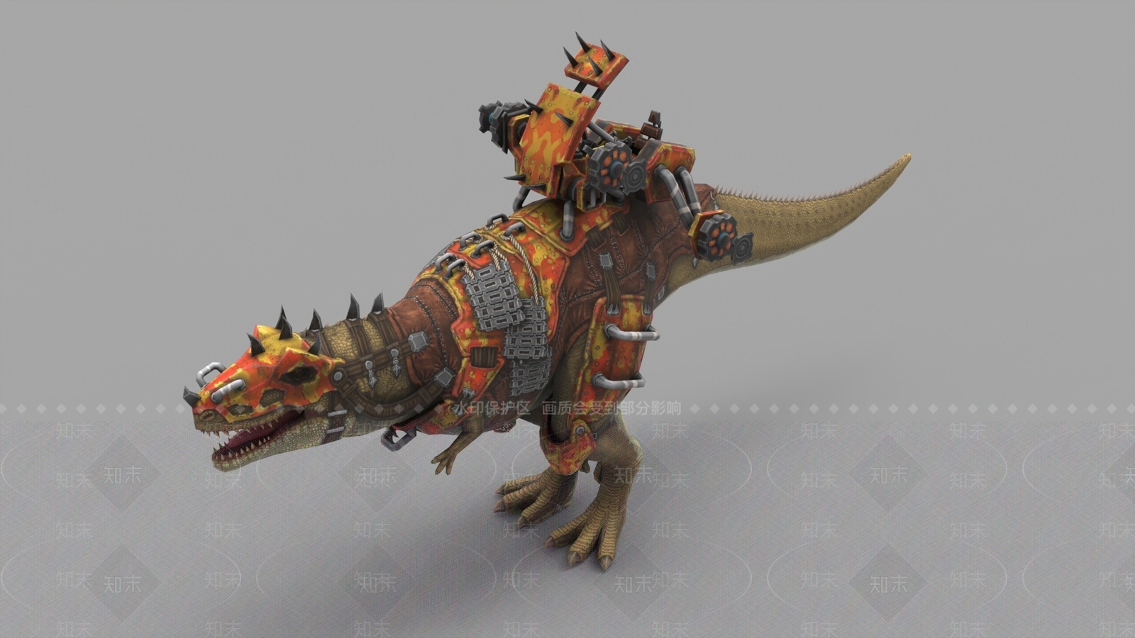 迷彩沙漠狩猎龙坐骑3D模型下载【ID:1160173003】