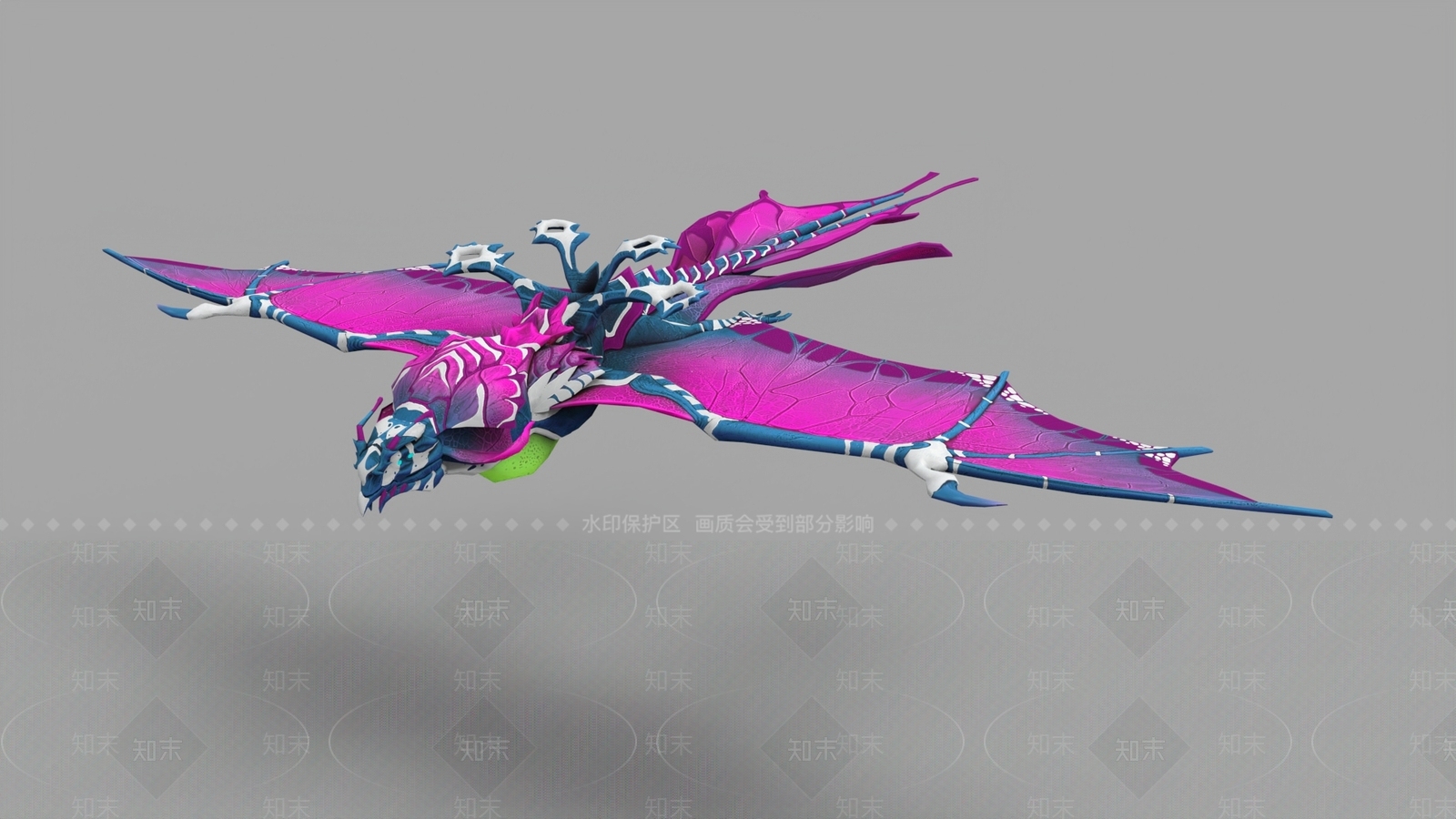 蝶彩色翼龙坐骑3D模型下载【ID:1160173976】