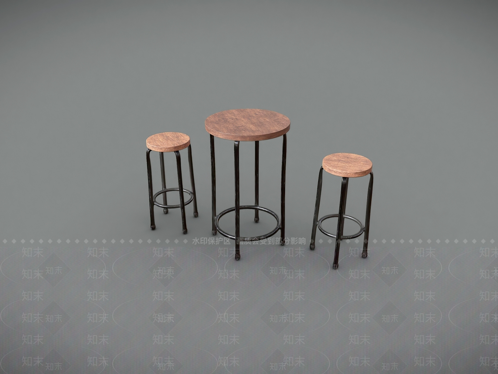老旧圆木凳SU模型下载【ID:1160175060】
