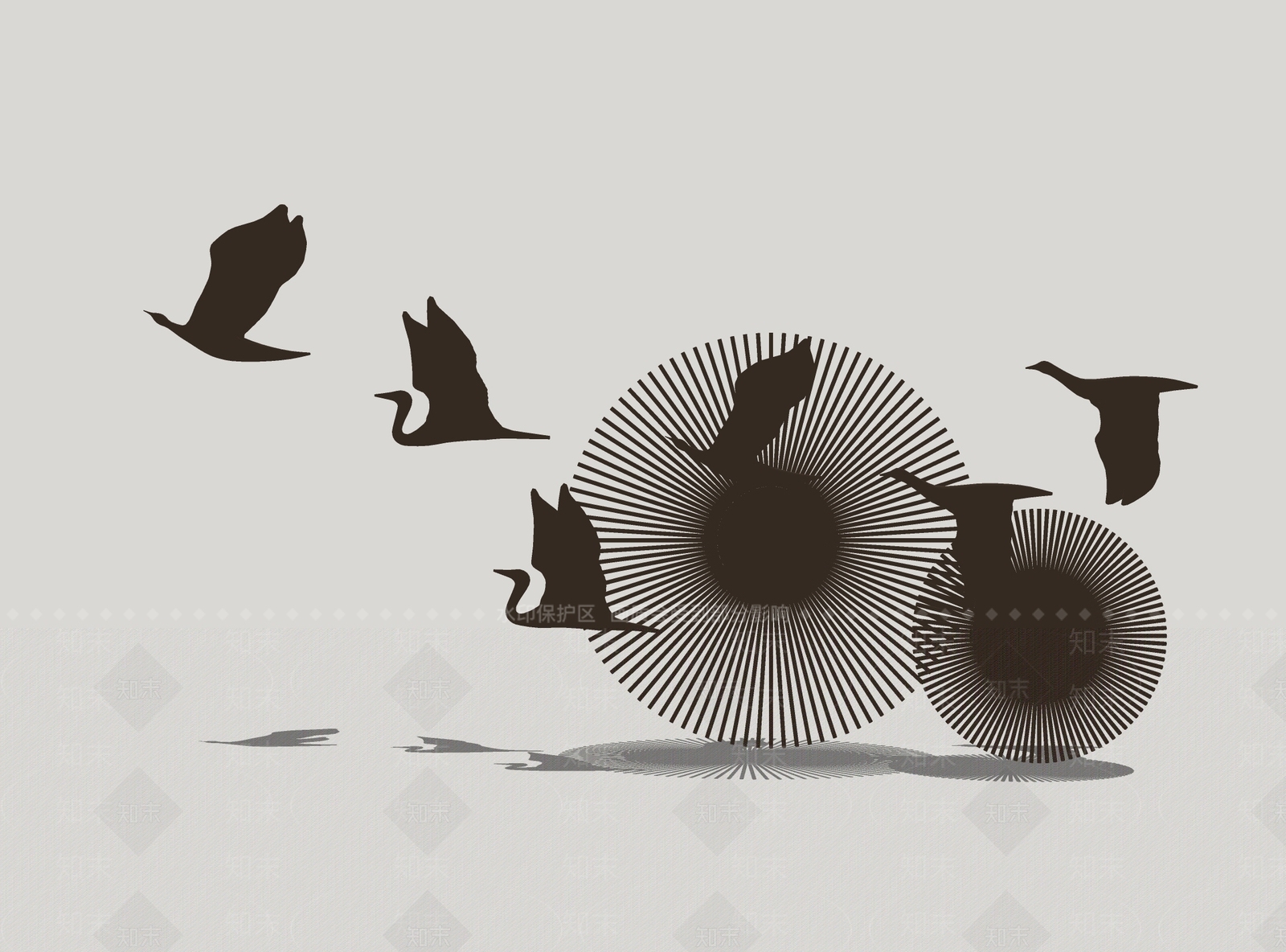 现代飞鸟雕塑SU模型下载【ID:1160191214】