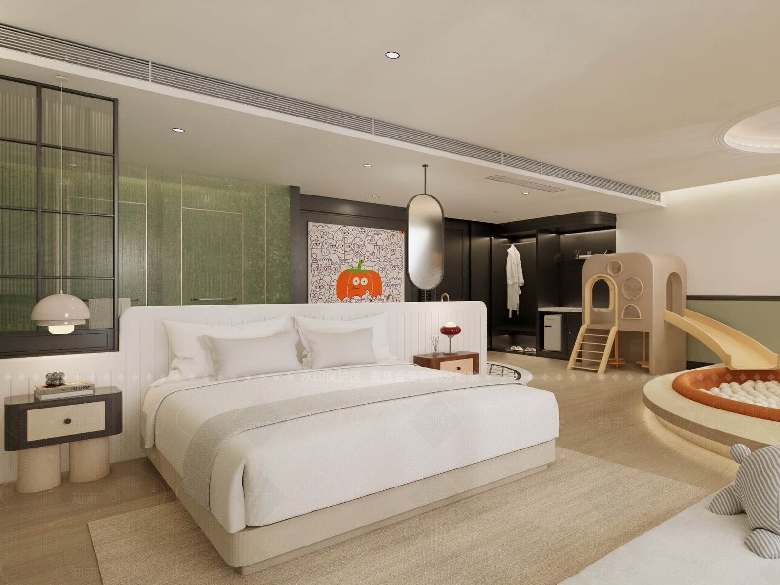 酒店客房SU模型下载【ID:1160195976】