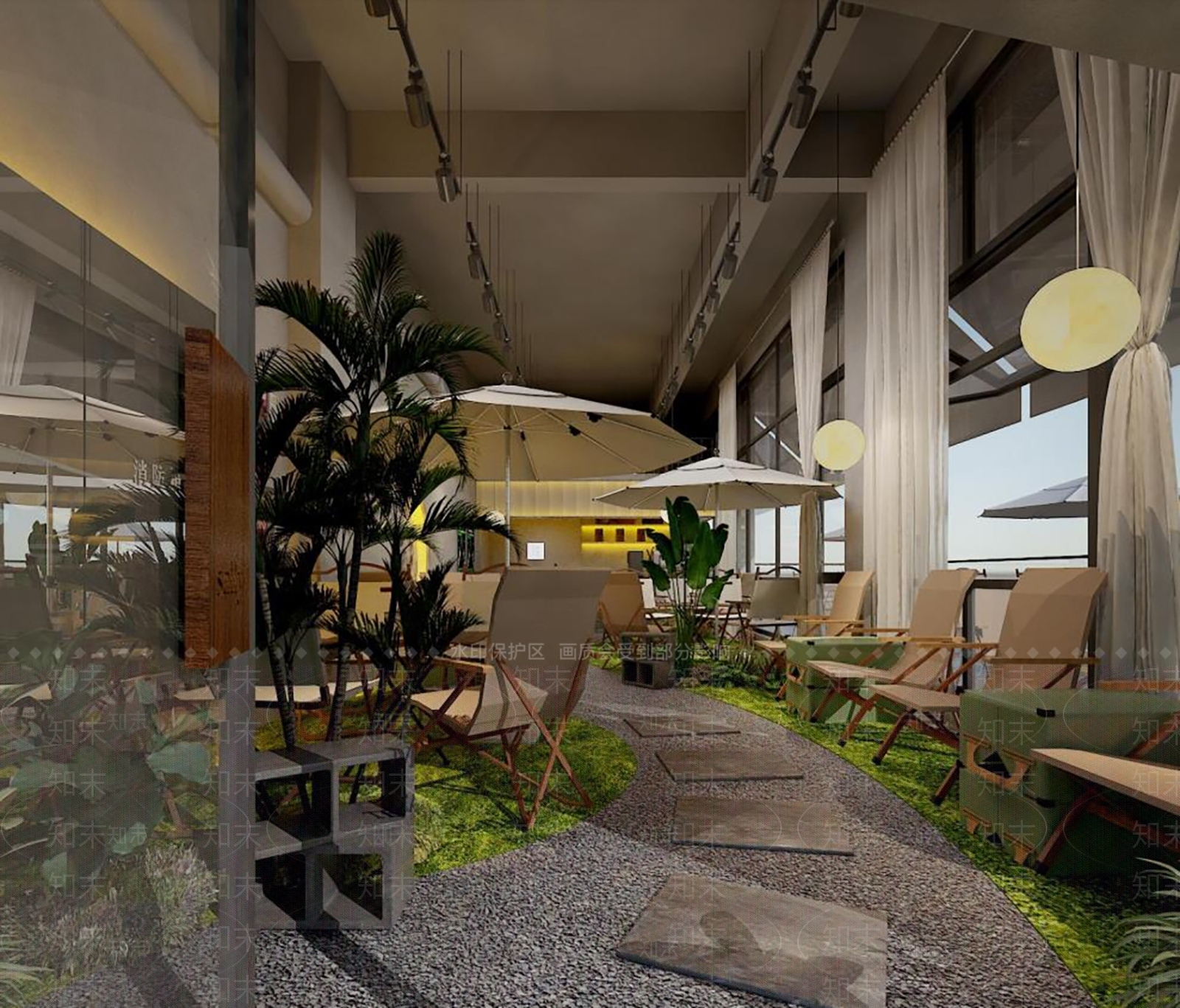工业露营风咖啡店3D模型下载【ID:1160201733】