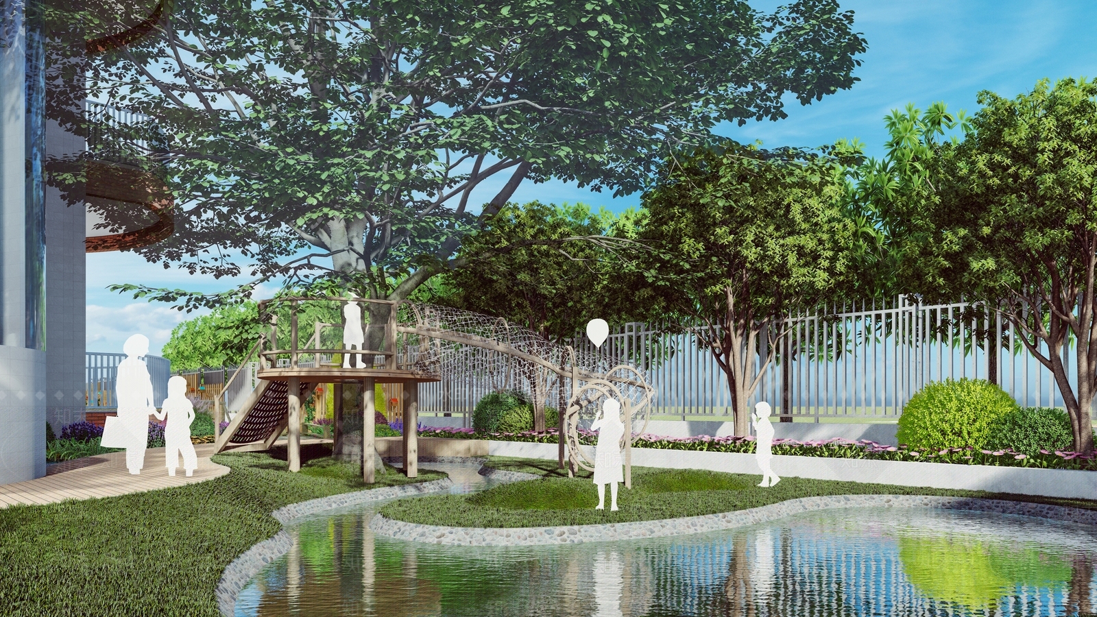 幼儿园树屋景观SU模型下载【ID:1160203855】