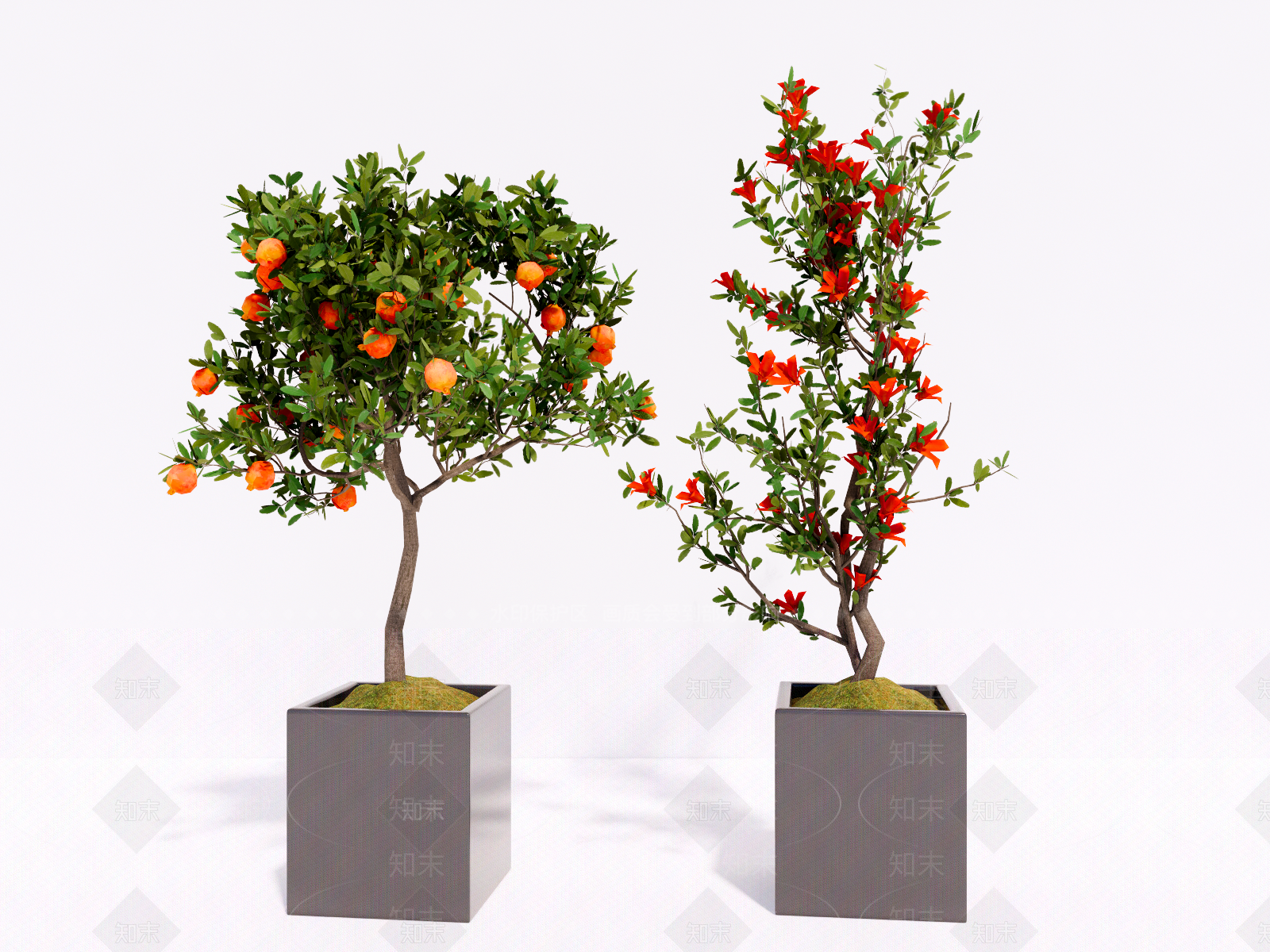 绿植盆栽SU模型下载【ID:1160204349】