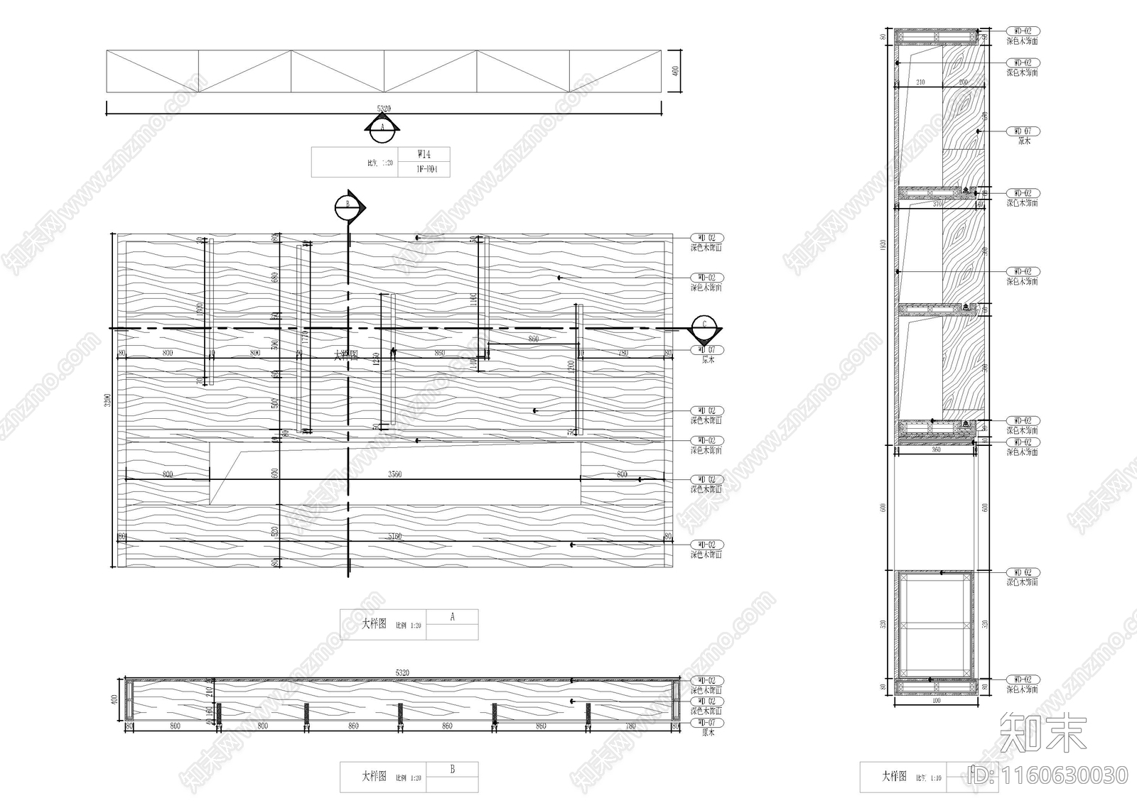 坐凳及造型柜大样图cad施工图下载【ID:1160630030】