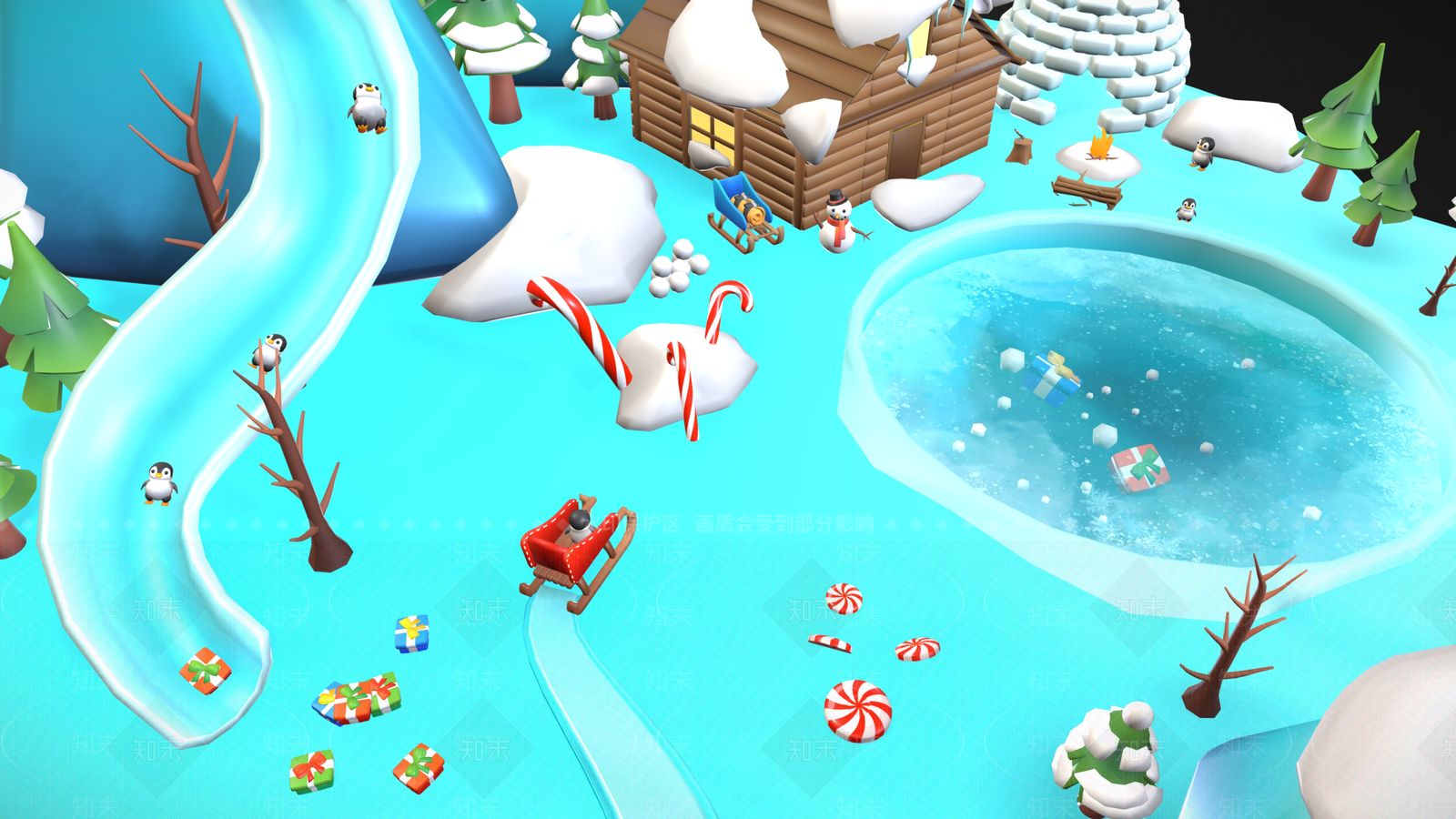 冬日场景3D模型下载【ID:1160206369】