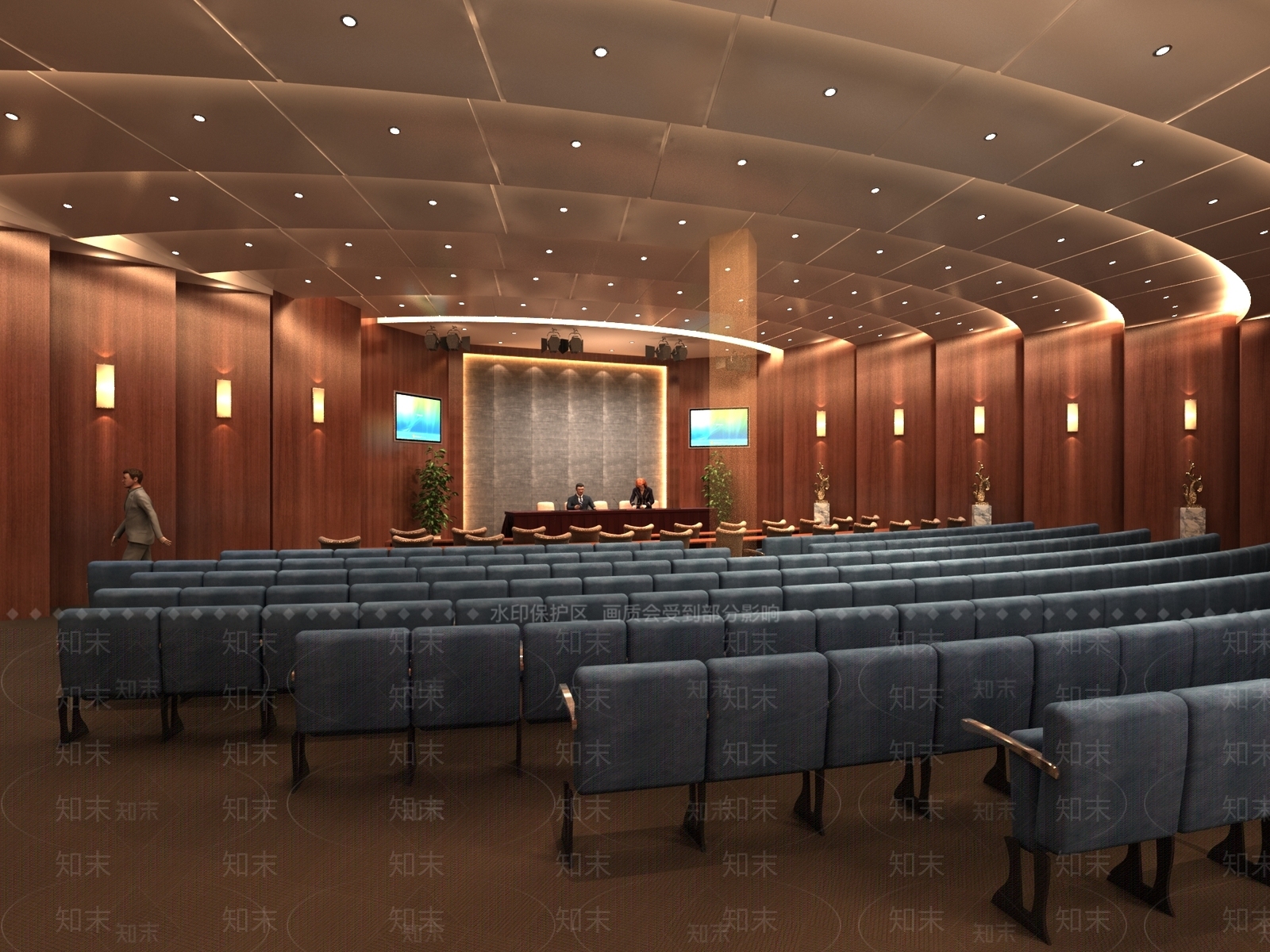 现代报告厅3D模型下载【ID:1160210900】