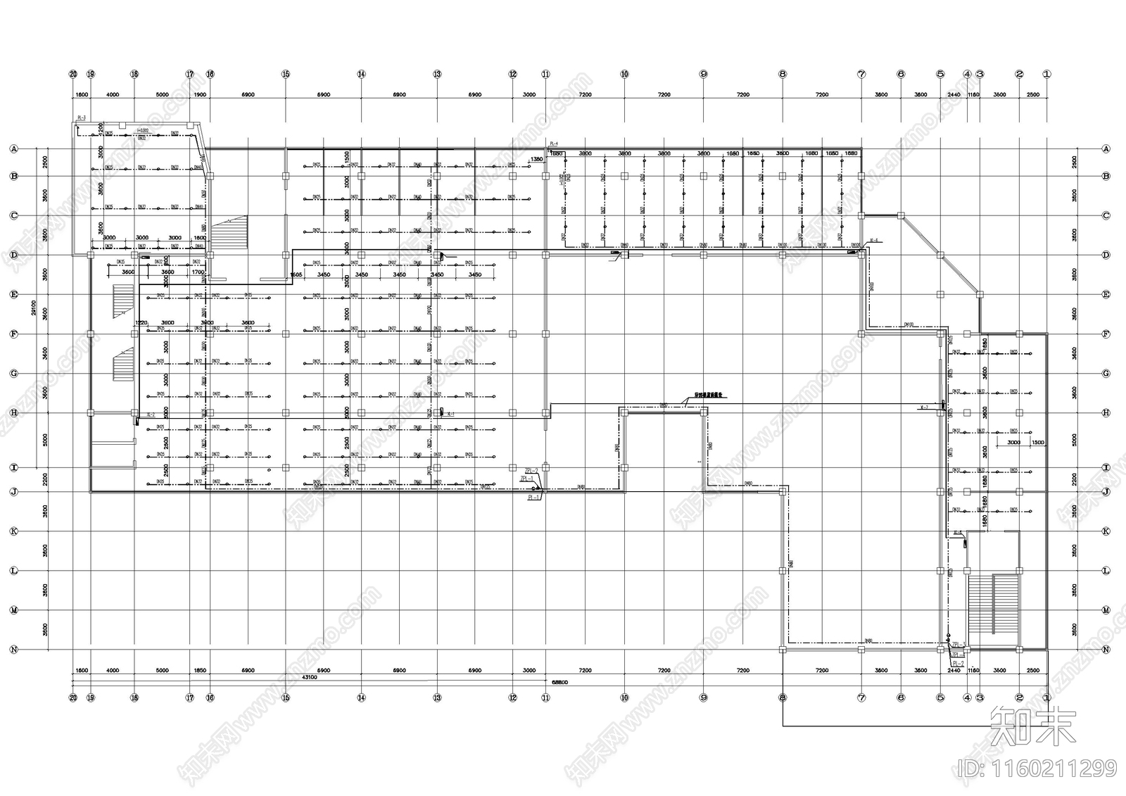 大型商城自动喷淋消施工图下载【ID:1160211299】