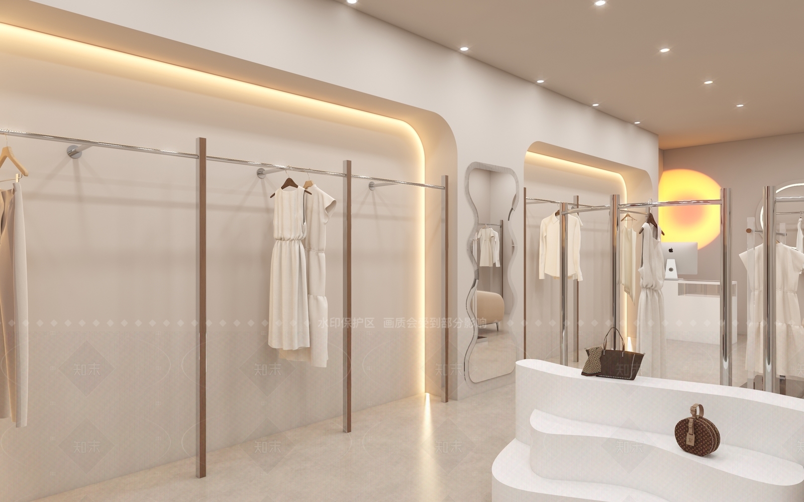 现代服装店3D模型下载【ID:1160211512】