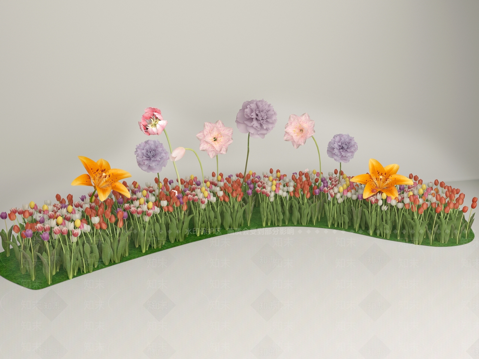 郁金香3D模型下载【ID:1160225029】