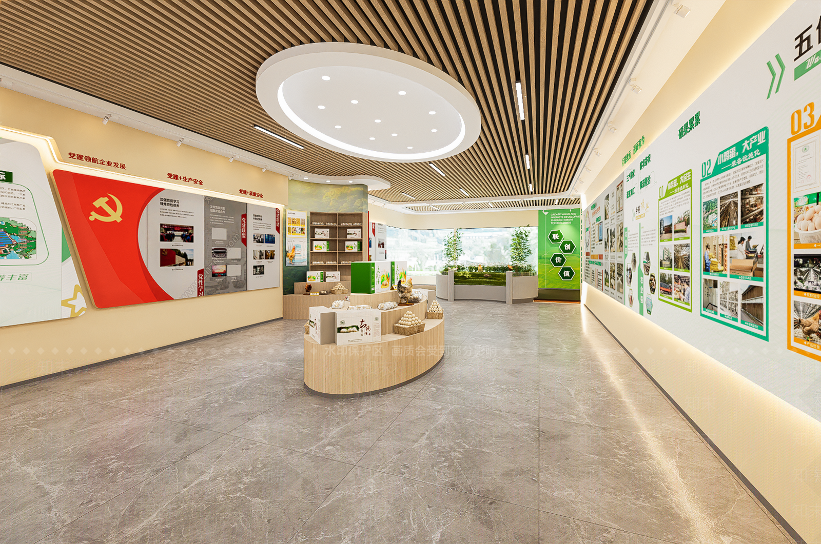 鸡蛋农业展厅SU模型下载【ID:1160227446】