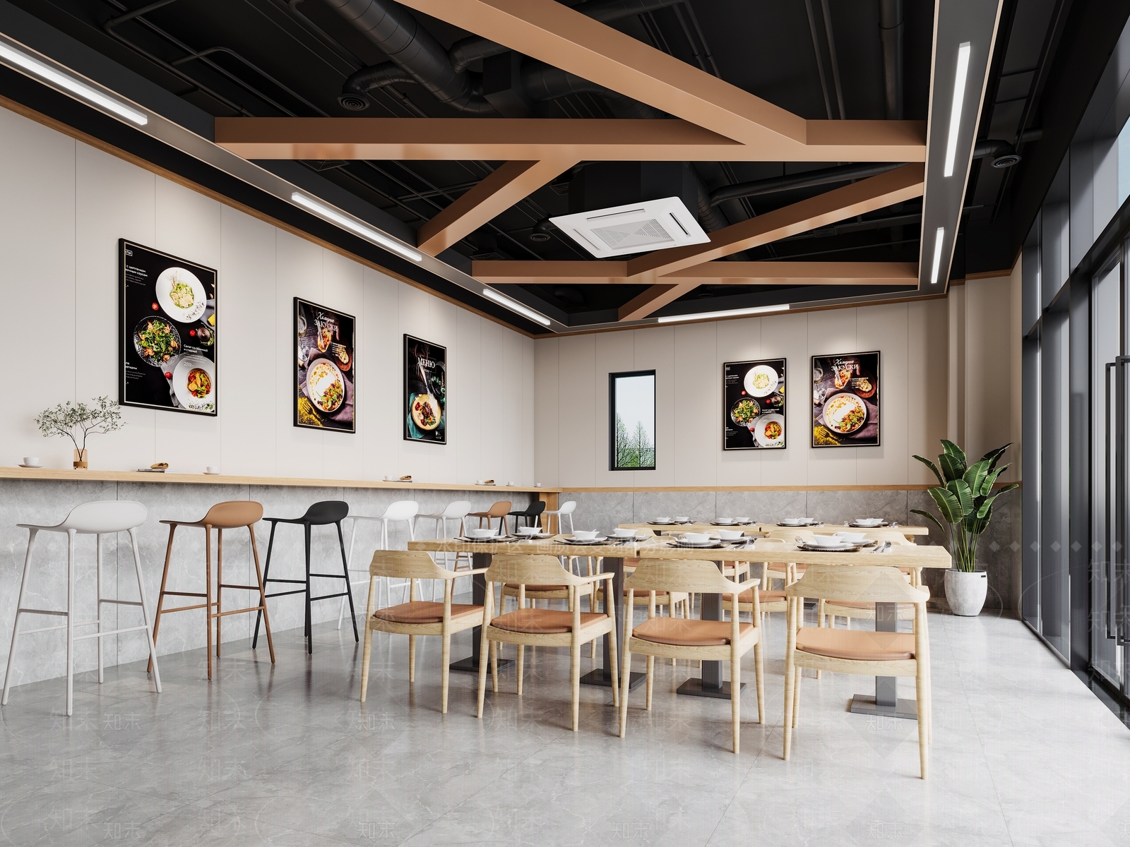 餐厅大排档3D模型下载【ID:1160237036】