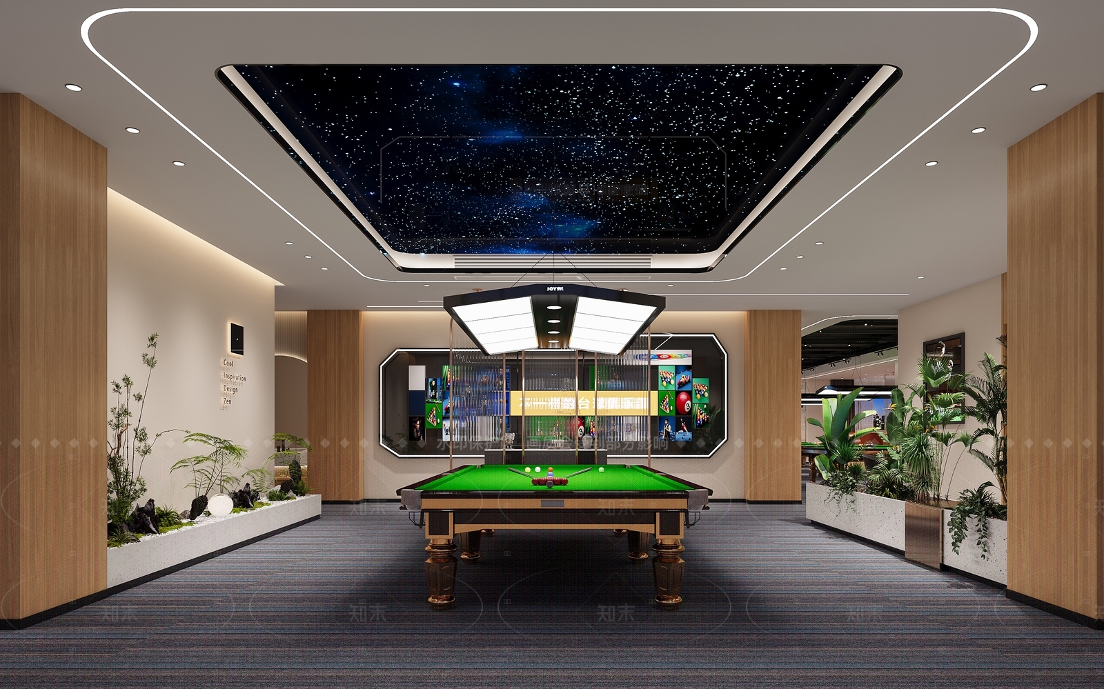 台球室3D模型下载【ID:1214587421】