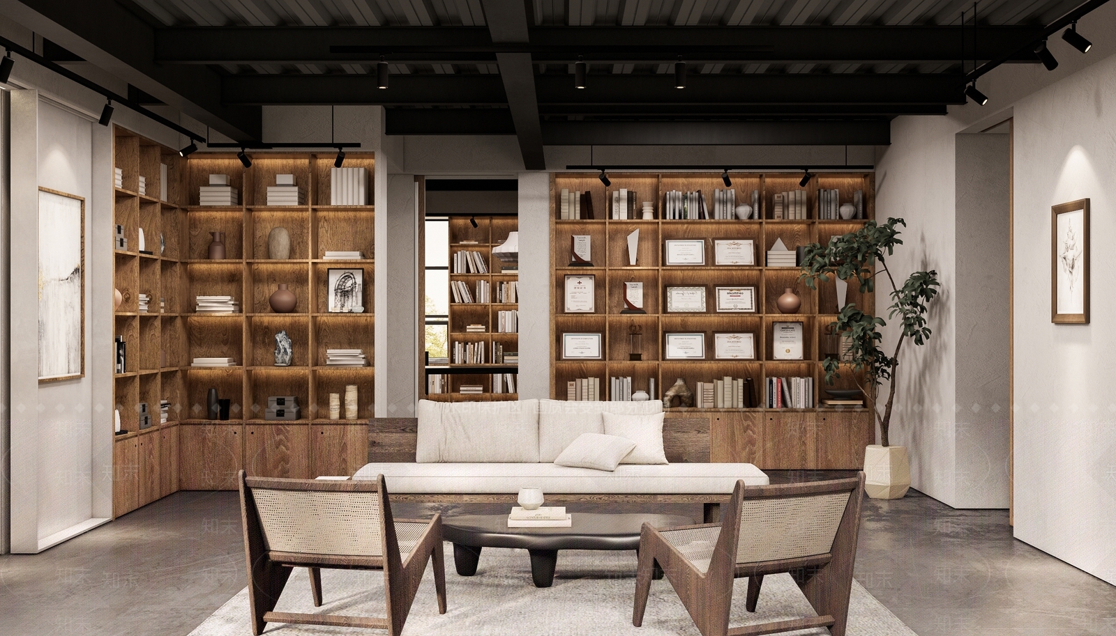 侘寂工作室SU模型下载【ID:1222193941】