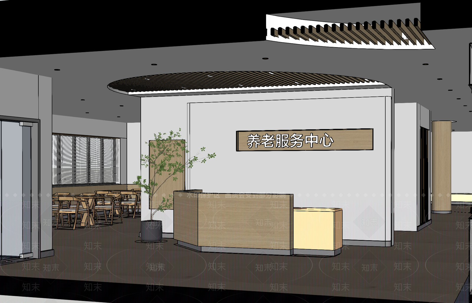 养老院SU模型下载【ID:1160251279】