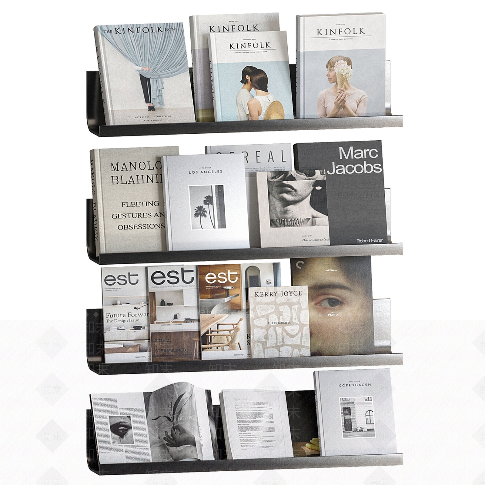 现代书籍杂志3D模型下载【ID:1160247802】