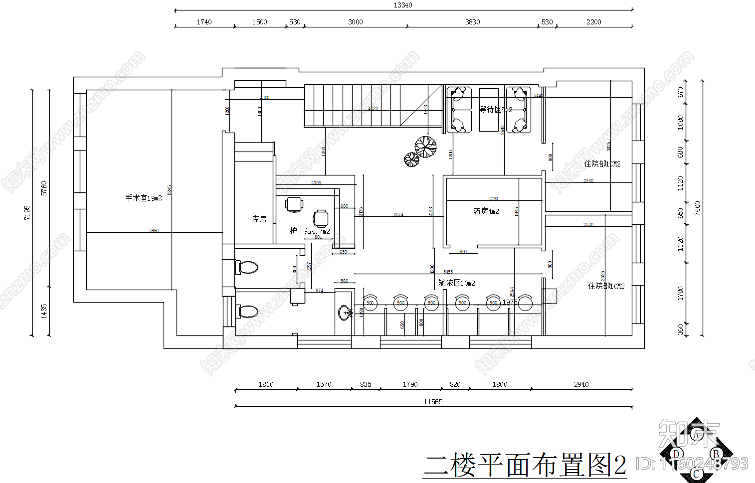 宠物医院装修设计图cad施工图下载【ID:1160248793】