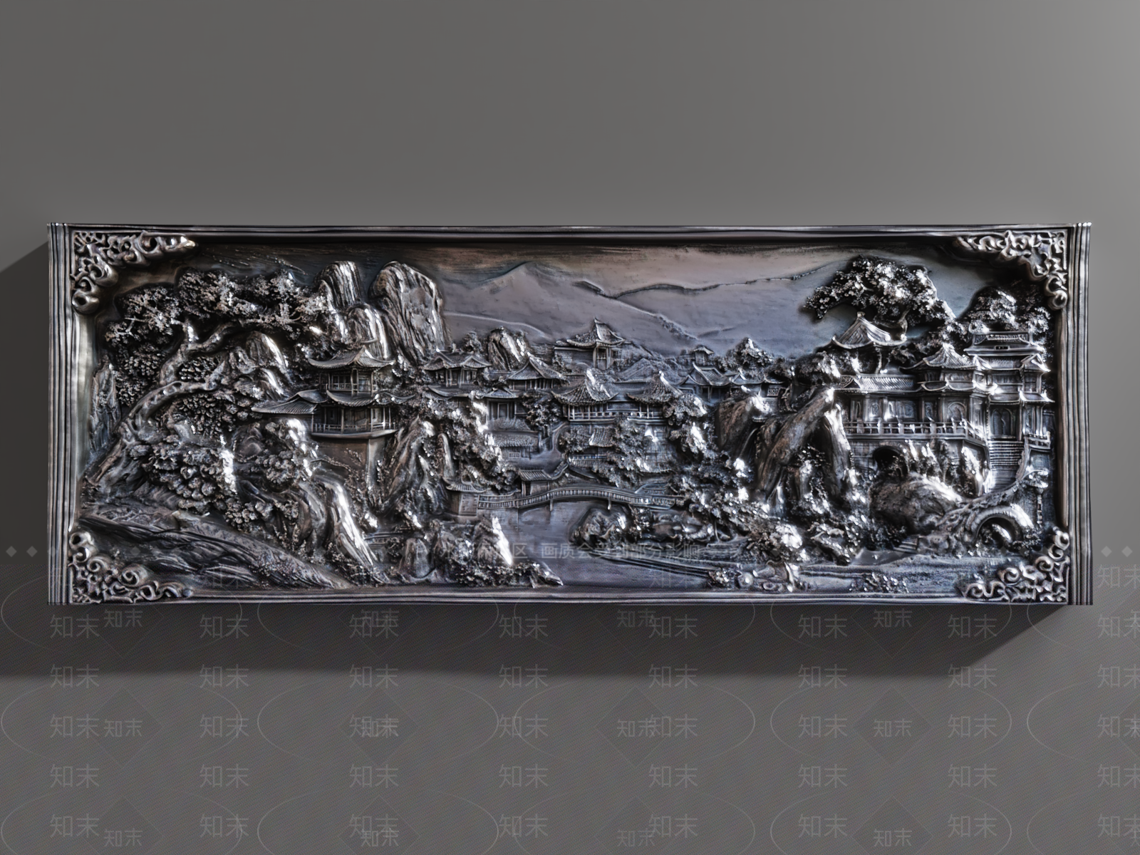 新中式浮雕3D模型下载【ID:1160248975】