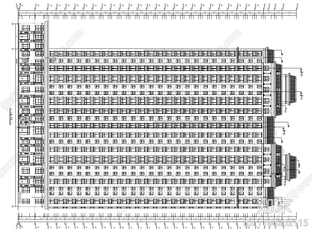 现代高层居住建筑人防地下车库cad施工图下载【ID:1160252115】
