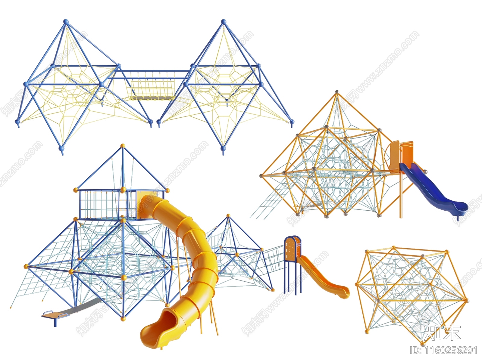 现代儿童游乐器材SU模型下载【ID:1160256291】