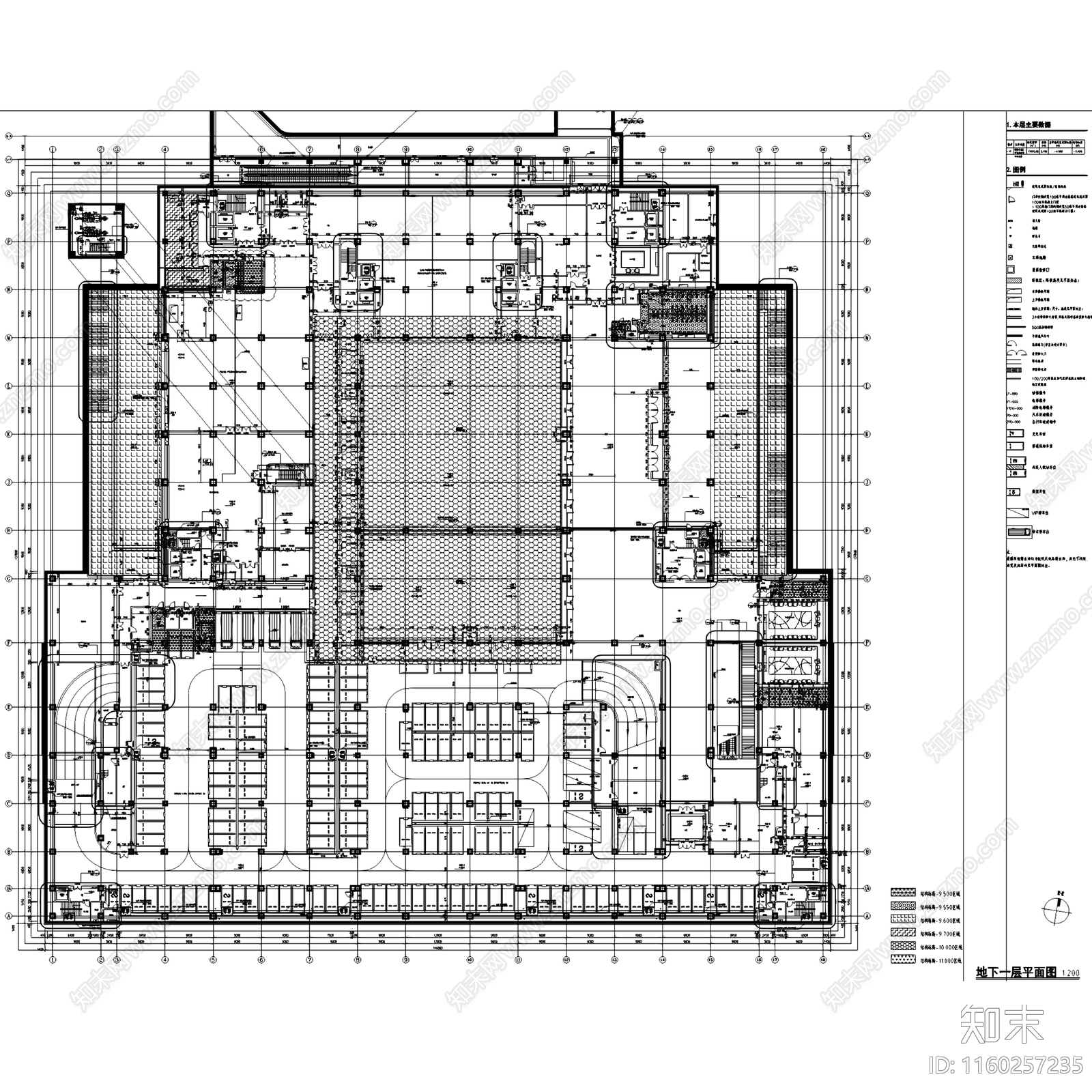 西安丝路国际园林酒店会议中心建筑CA施工图下载【ID:1160257235】