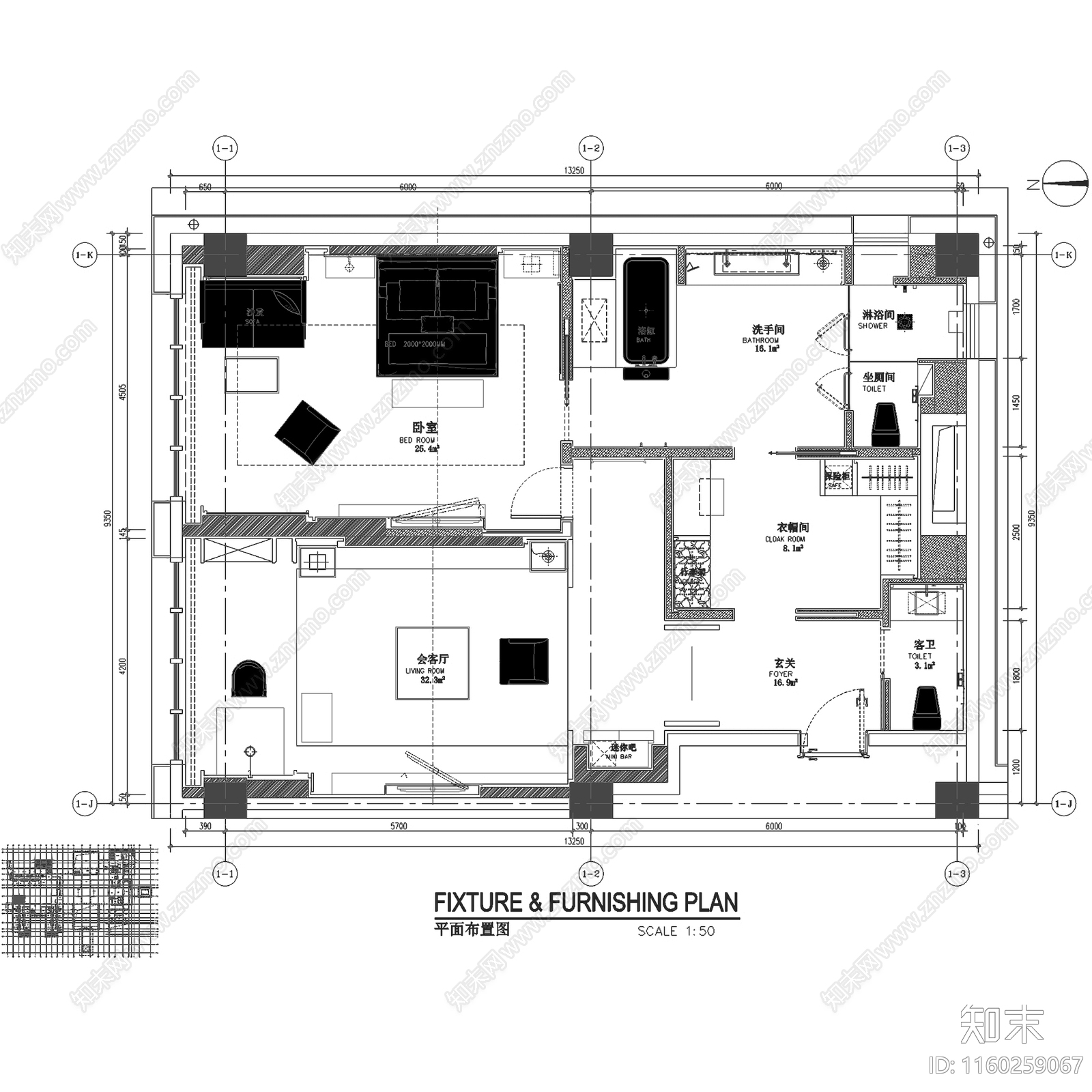 新中式西安丝路国际生态园林酒店室内工装cad施工图下载【ID:1160259067】