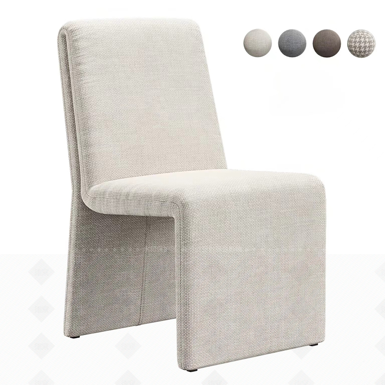 现代西榆树椅子3D模型下载【ID:1160259667】