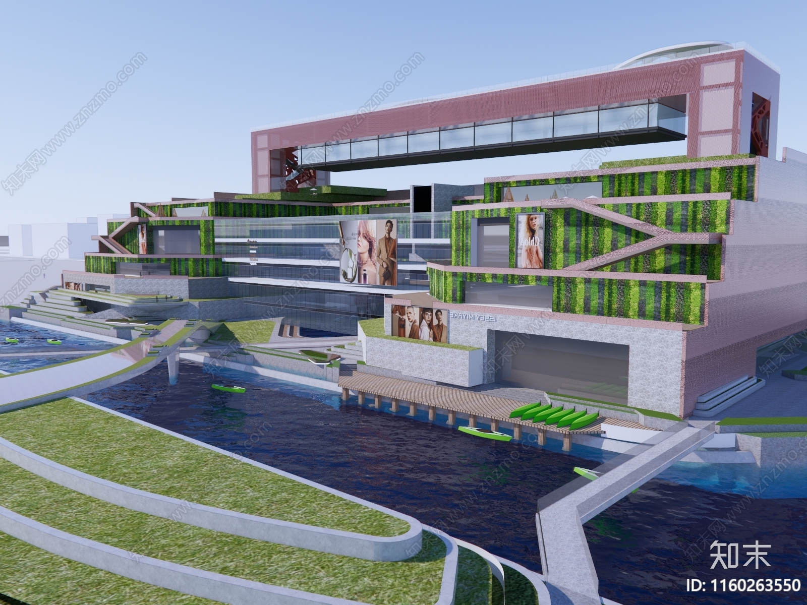 现代风格建筑商业建筑其他商业建筑商业综合体SU模型下载【ID:1160263550】