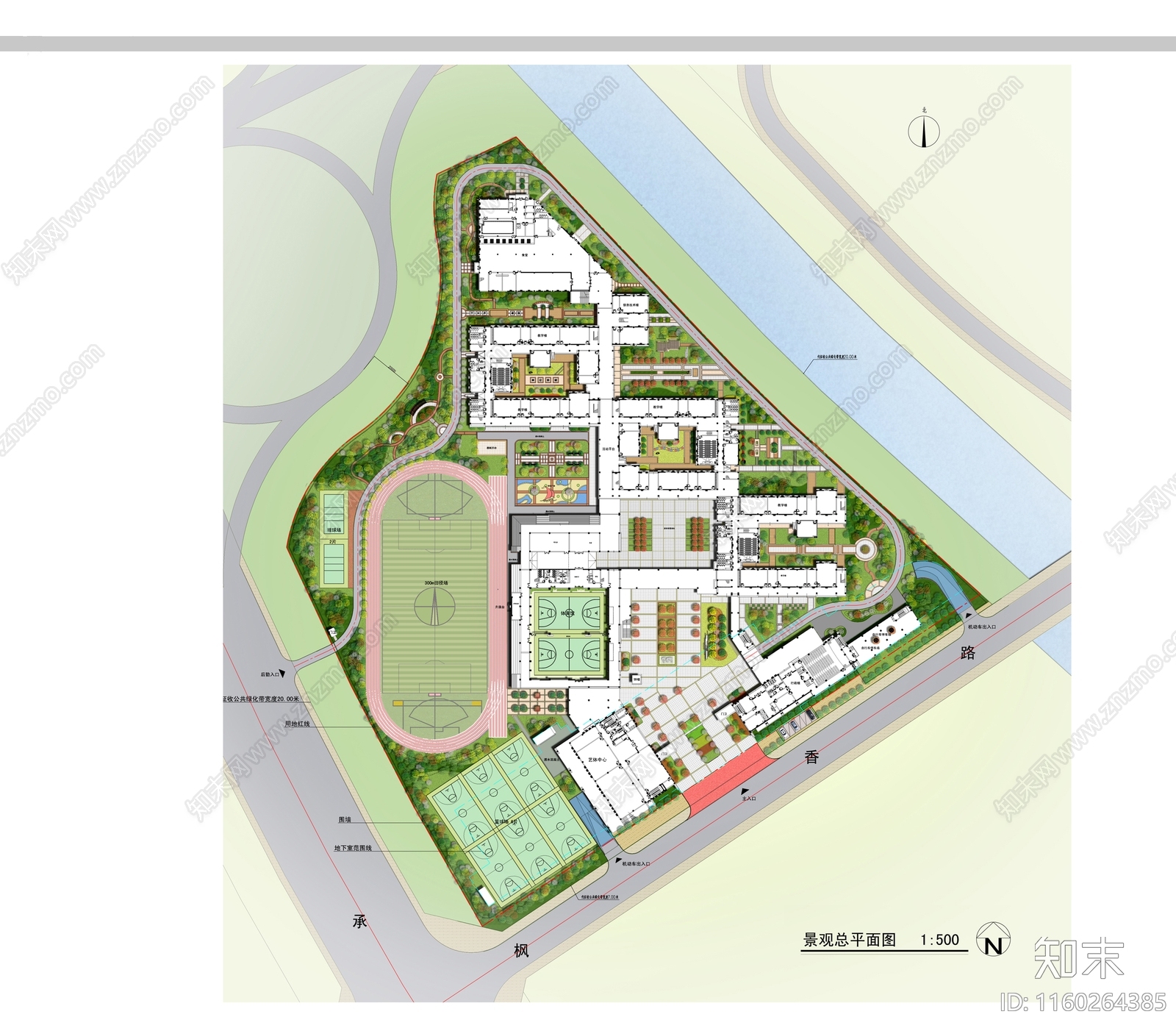 6套中小学景观规划设计方案施工图下载【ID:1160264385】