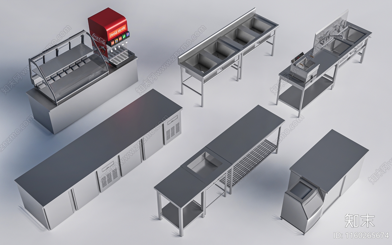 现代厨房设备SU模型下载【ID:1160265674】