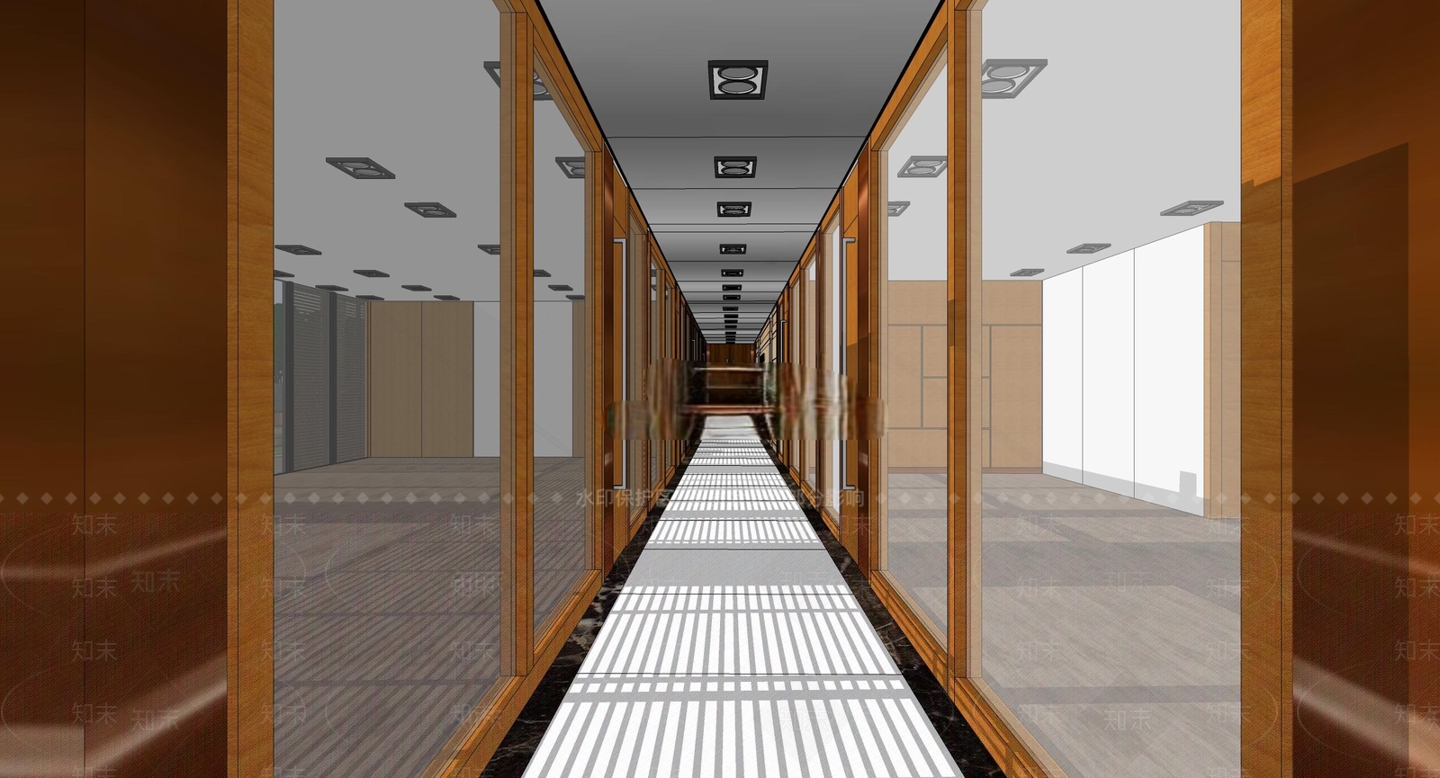 现代办公空间SU模型下载【ID:1160270893】