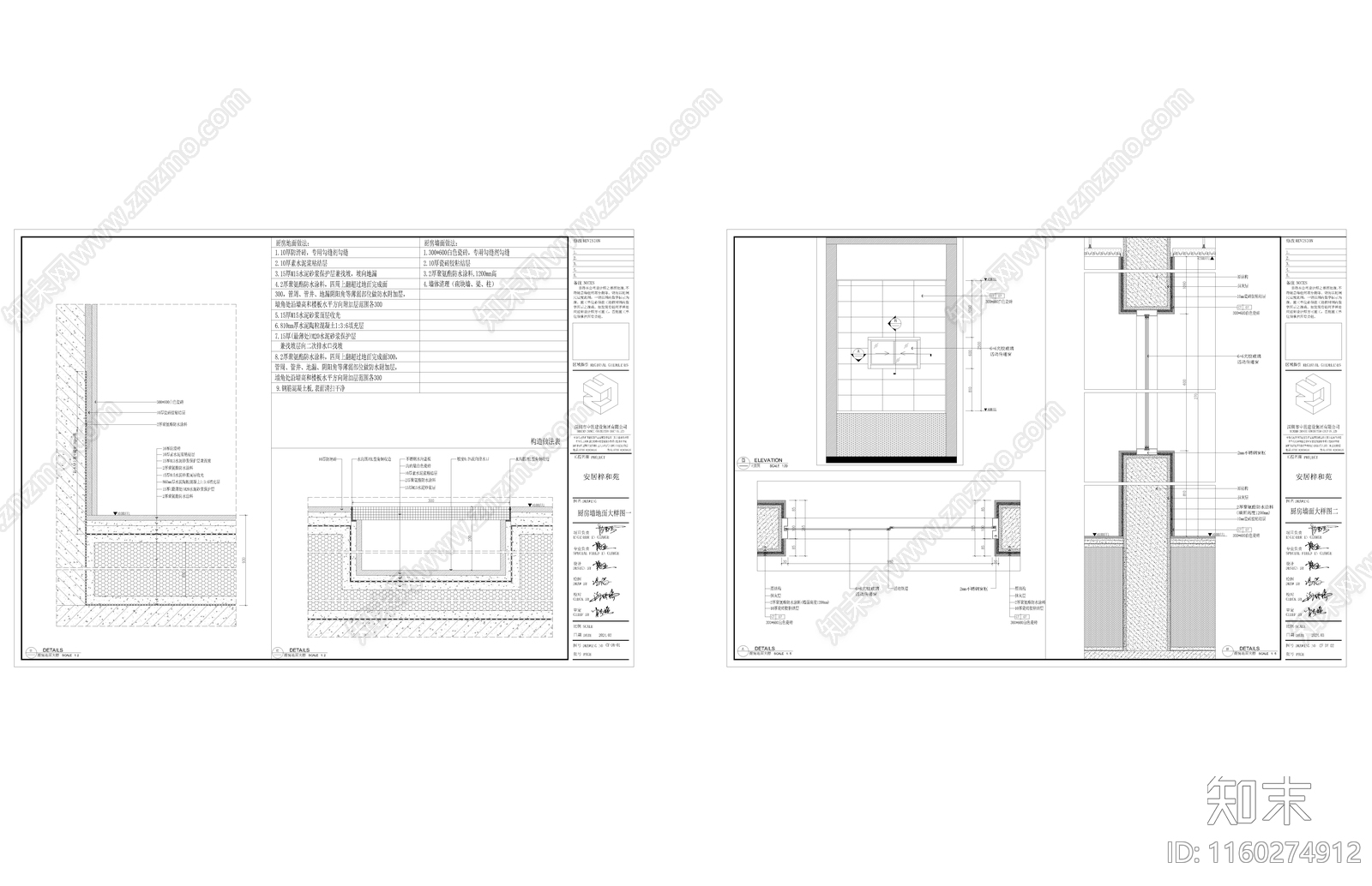 幼儿园厨房地面大样图施工图下载【ID:1160274912】
