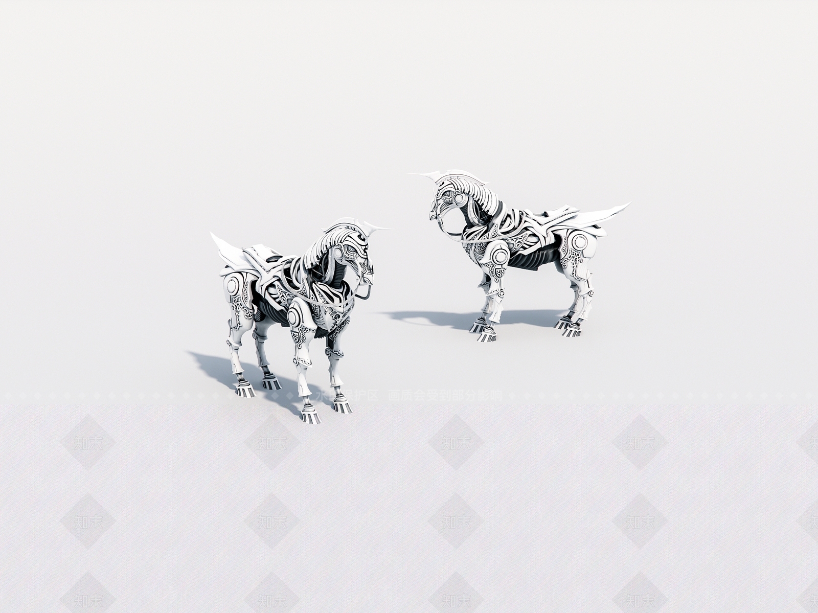 机械马摆件3D模型下载【ID:1160276251】