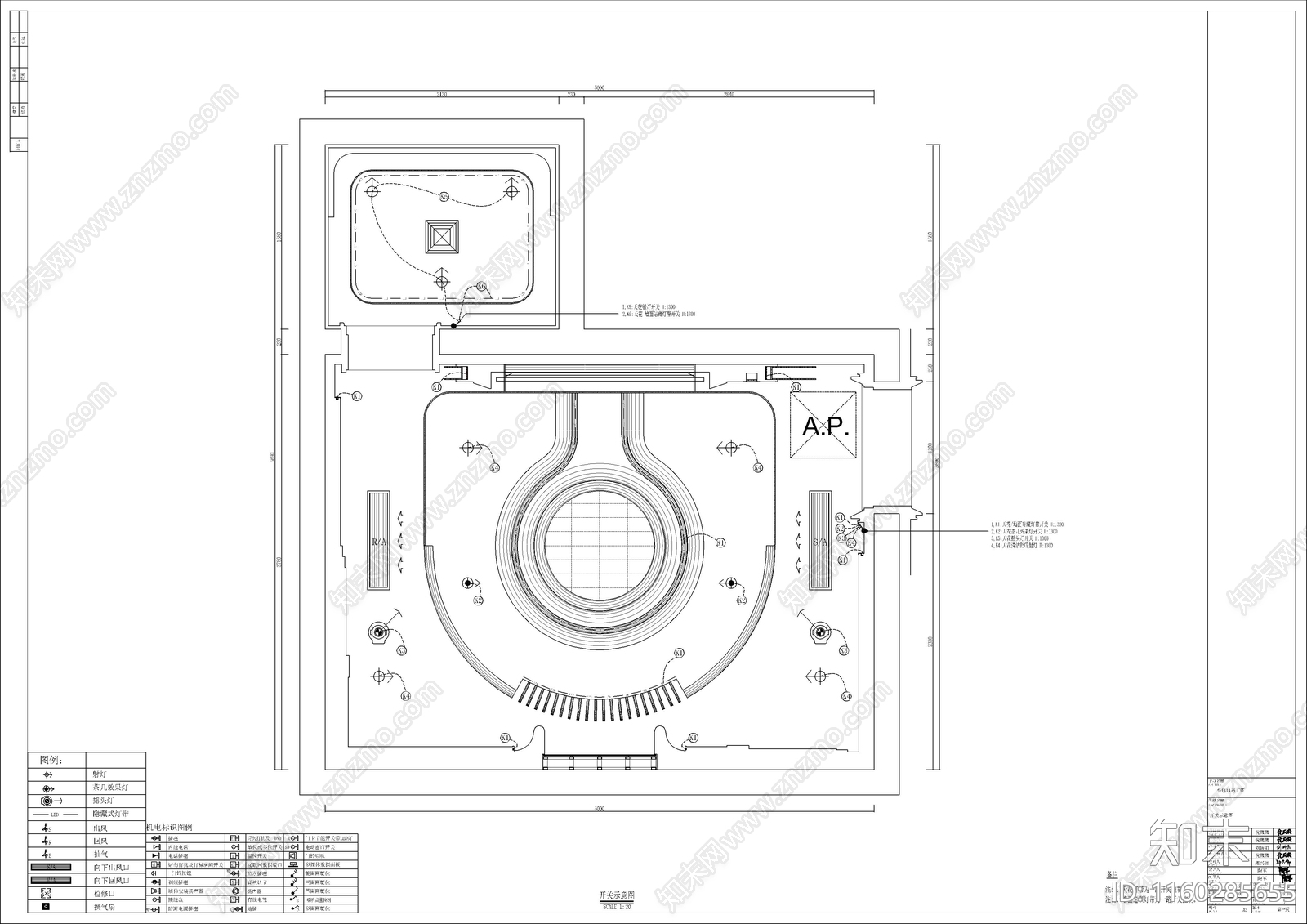 PARTY包房cad施工图下载【ID:1160285655】