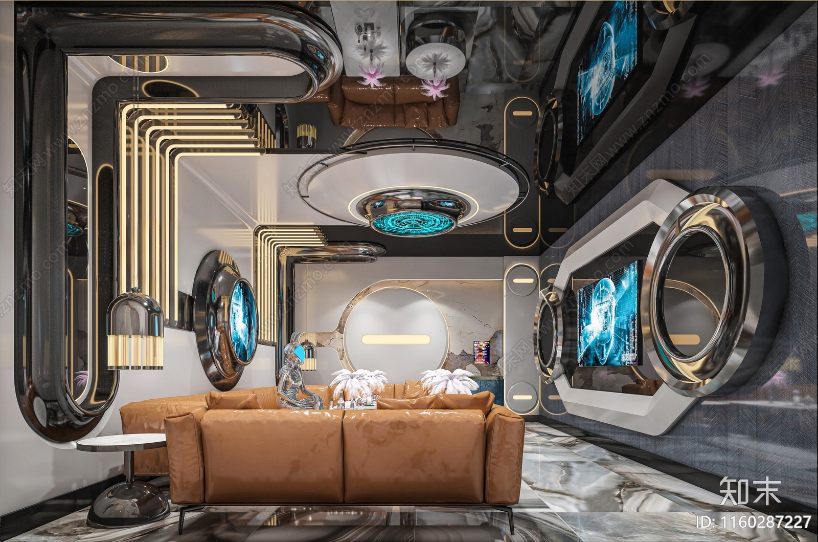 PARTY包房施工图下载【ID:1160287227】