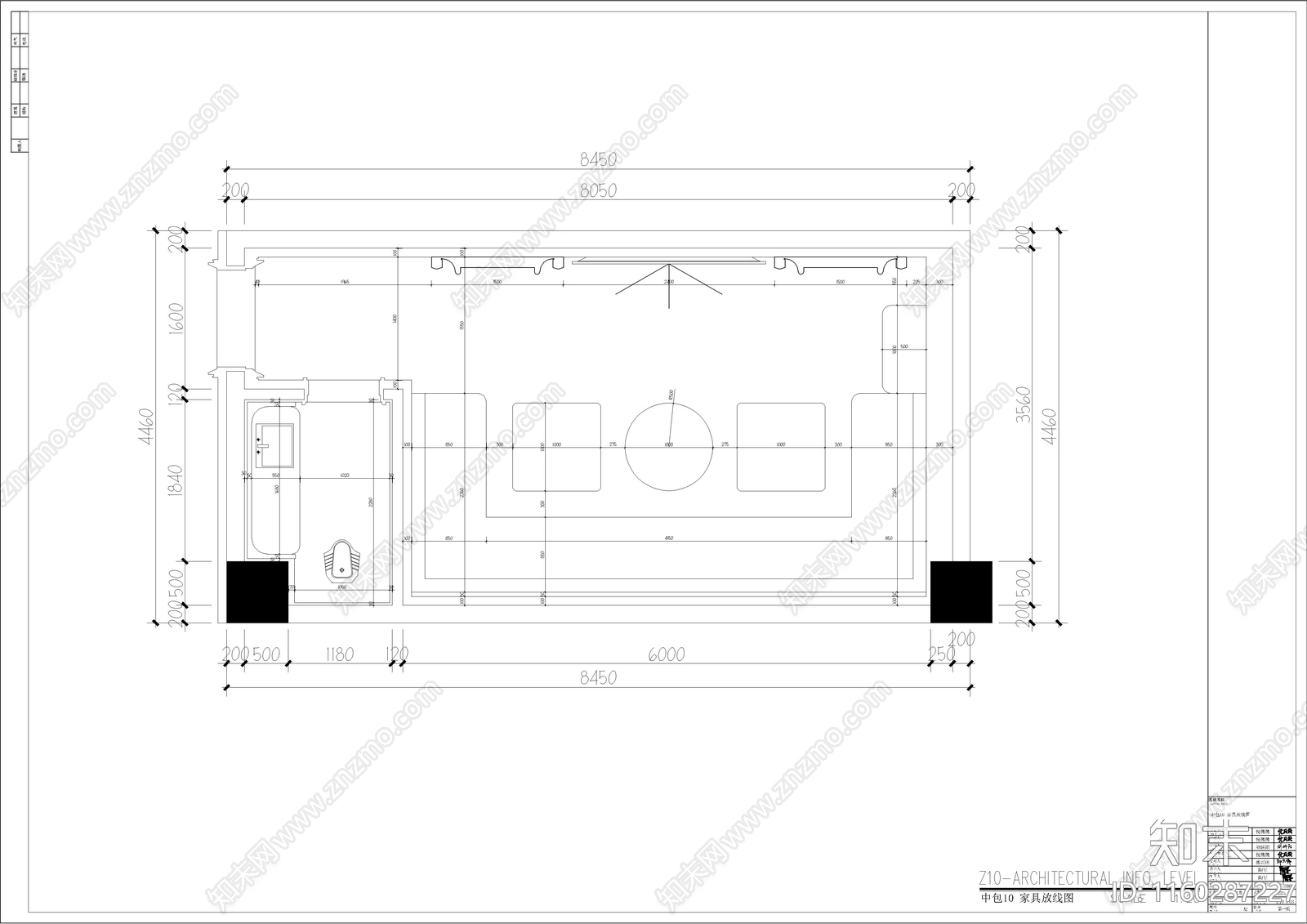 PARTY包房cad施工图下载【ID:1160287227】