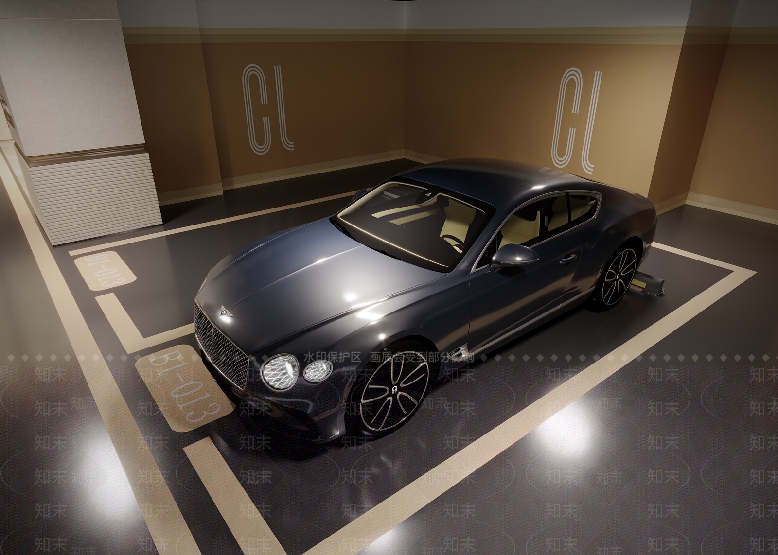 豪华宾利轿车SU模型下载【ID:1160287443】