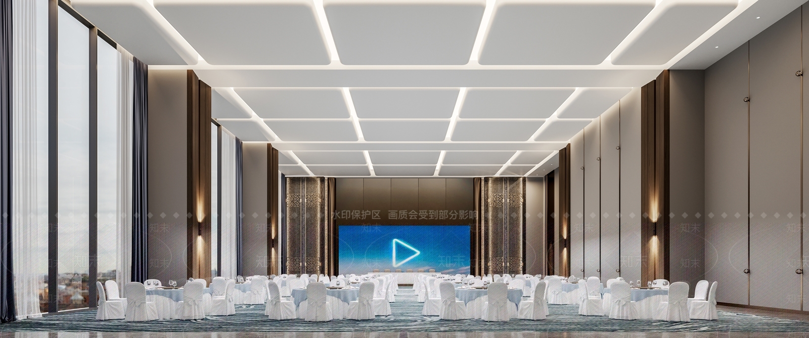 现代报告厅3D模型下载【ID:1160287756】