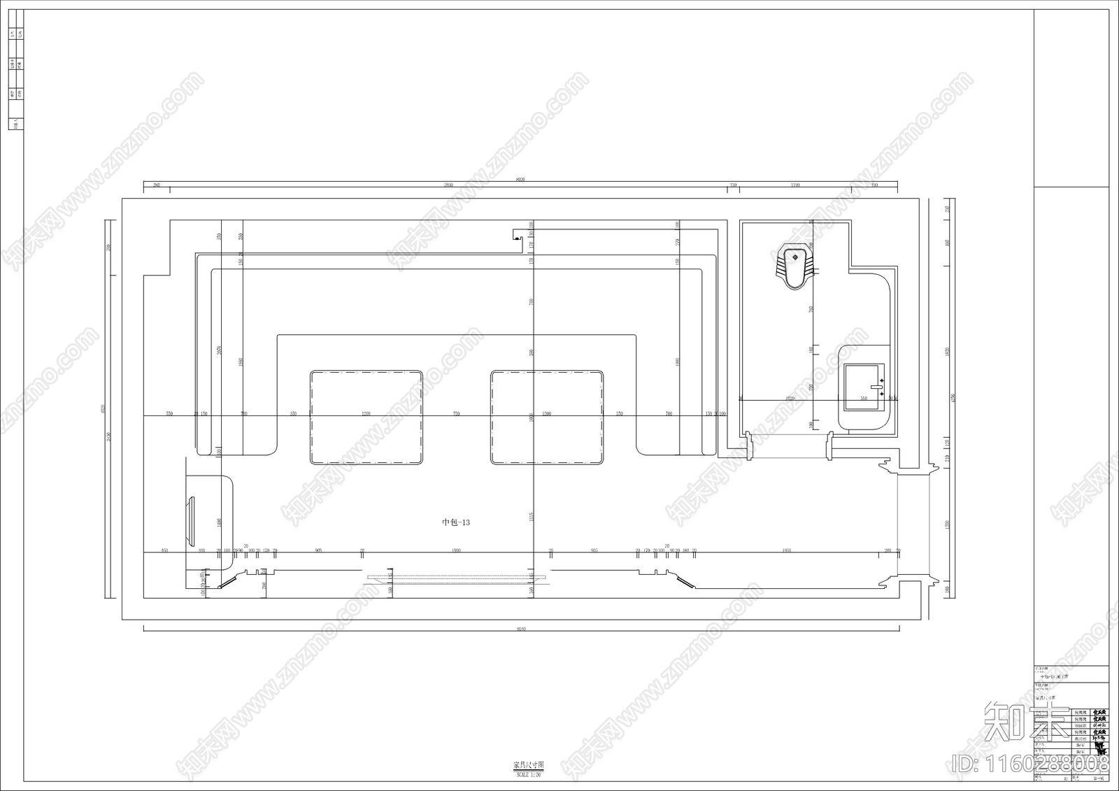 PARTY包房cad施工图下载【ID:1160288008】