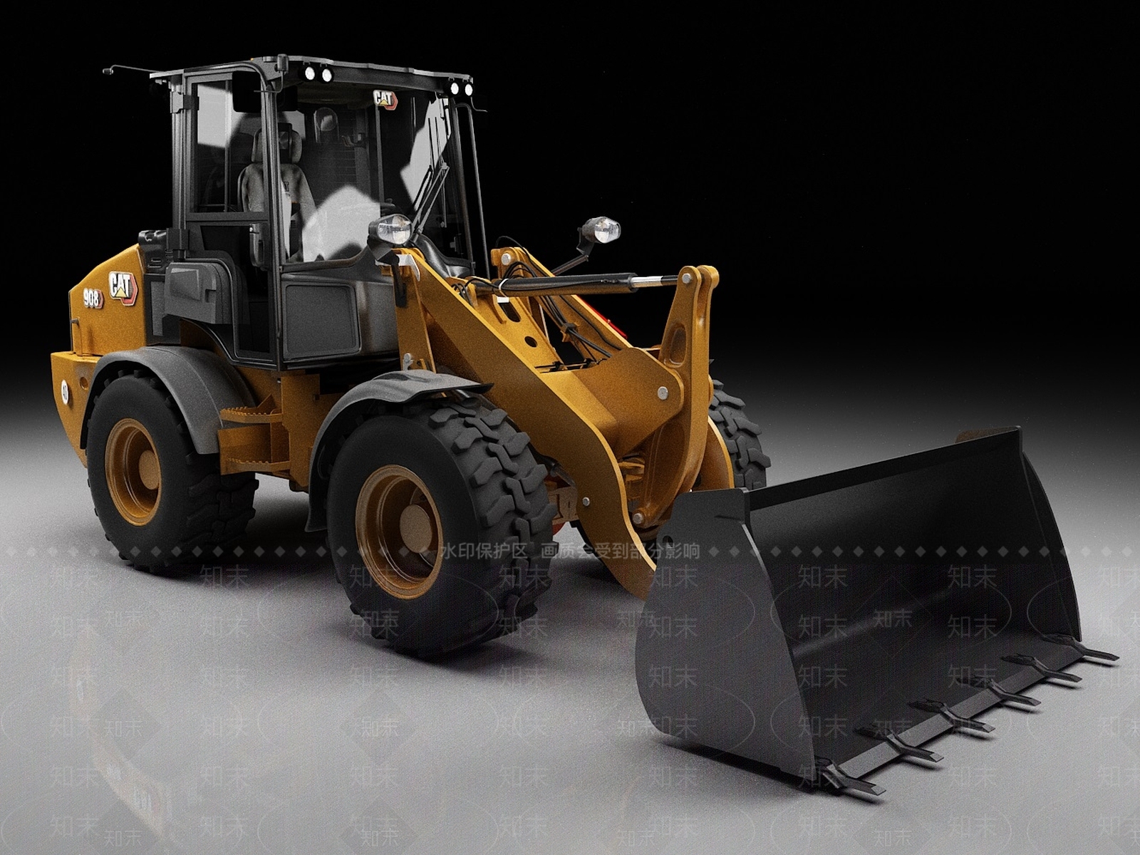 现代卡特铲车3D模型下载【ID:1160288987】