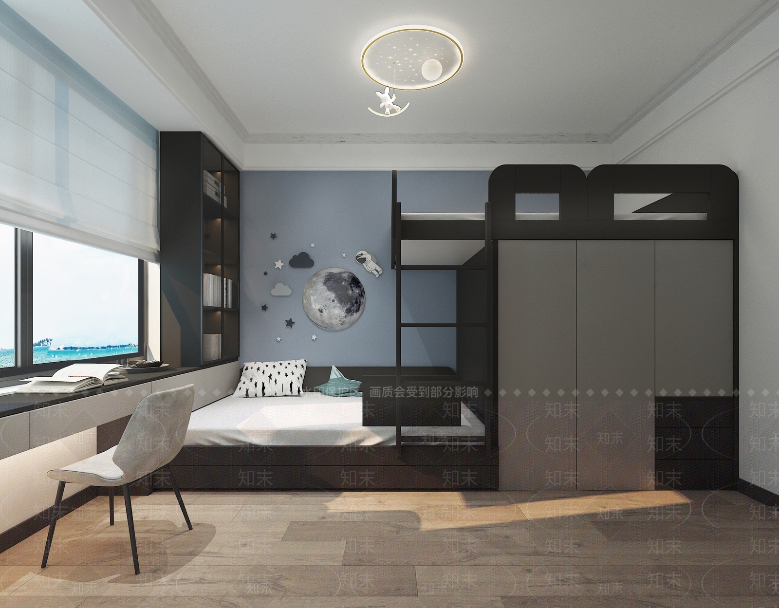 现代榻榻米卧室3D模型下载【ID:1160292053】