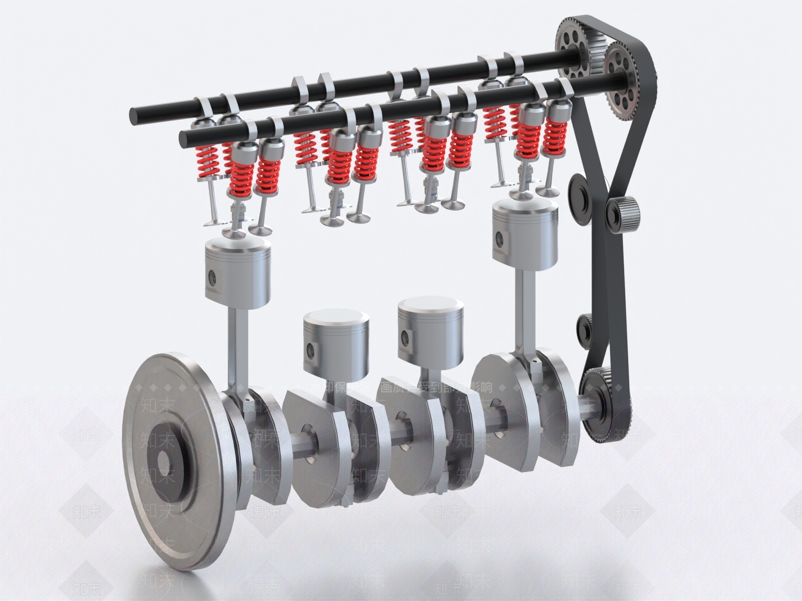 现代发动机3D模型下载【ID:1160293057】