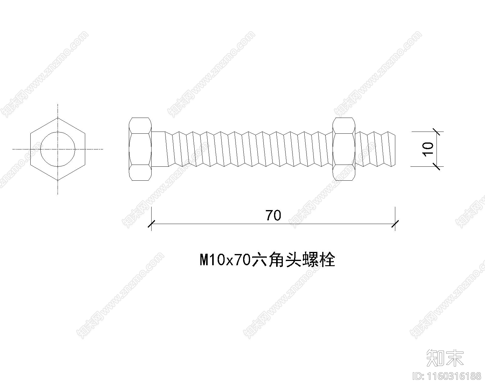 骑马钉cad施工图下载【ID:1160316188】