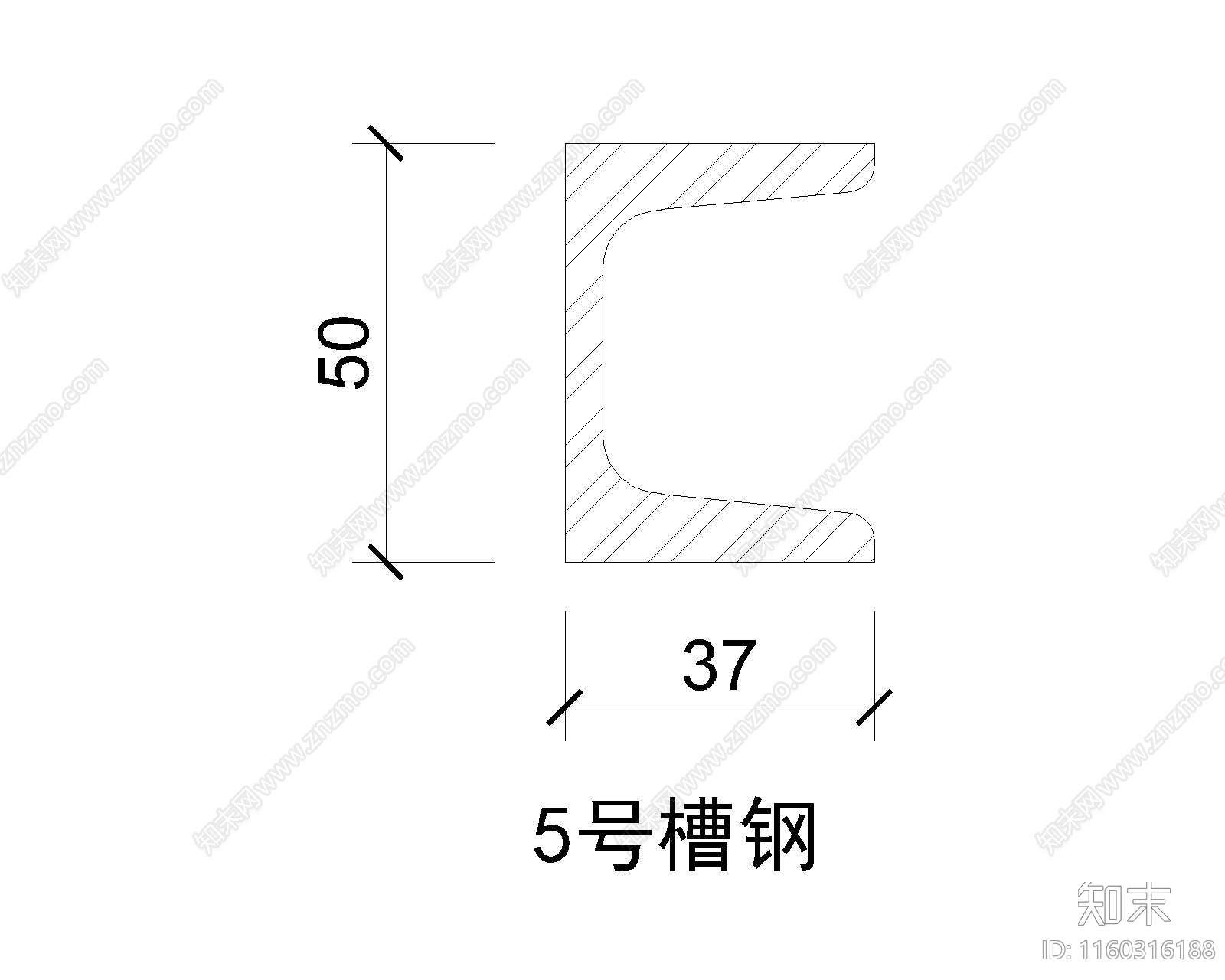 骑马钉cad施工图下载【ID:1160316188】