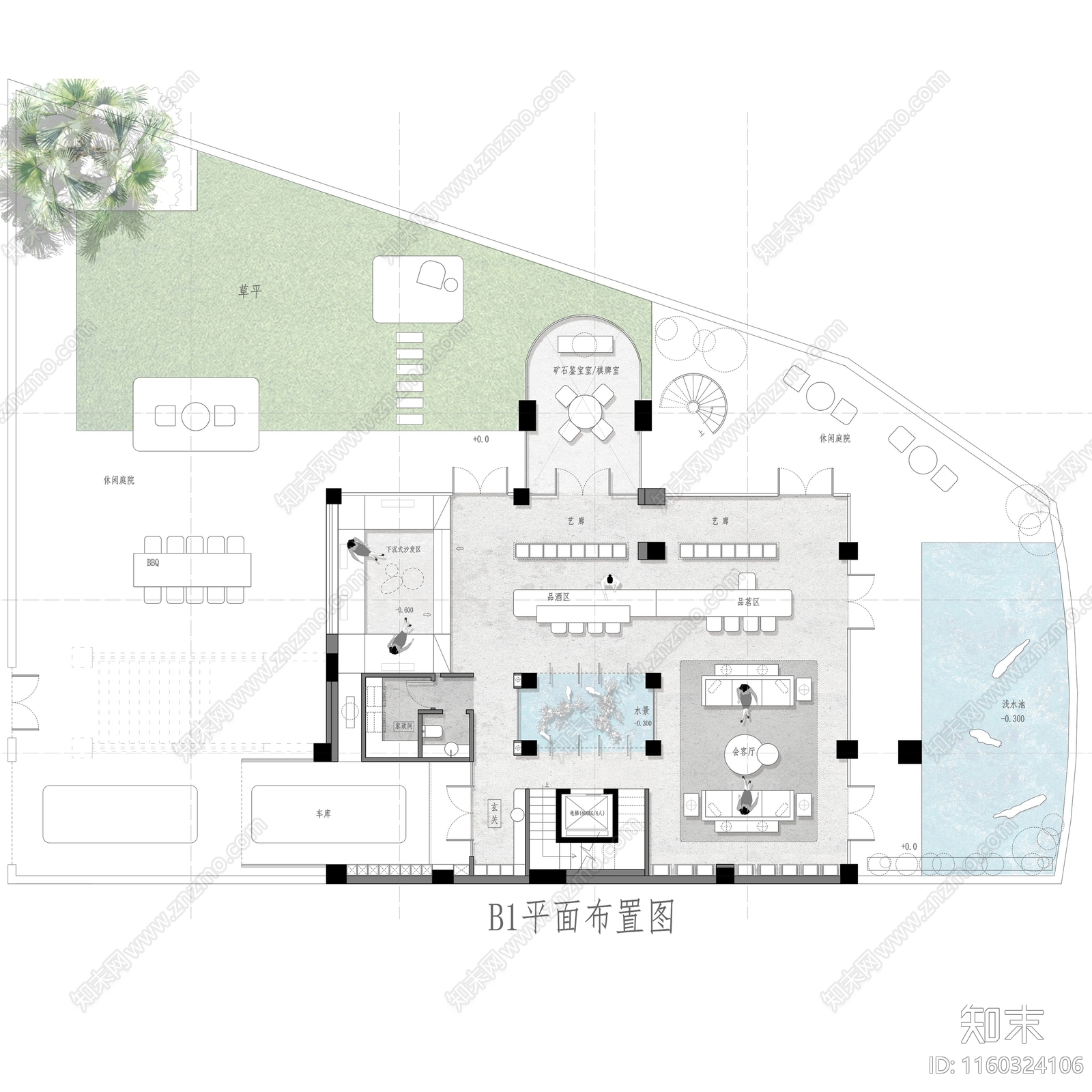 双拼别墅15期施工图下载【ID:1160324106】