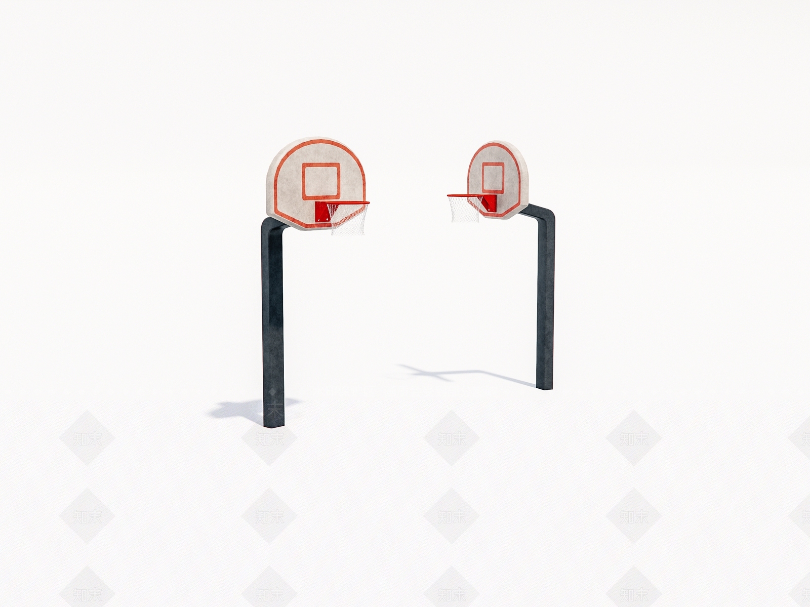 现代篮球球筐3D模型下载【ID:1160335994】