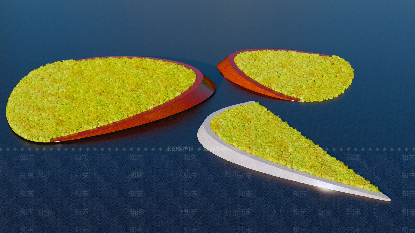 现代风格树池SU模型下载【ID:1160339850】